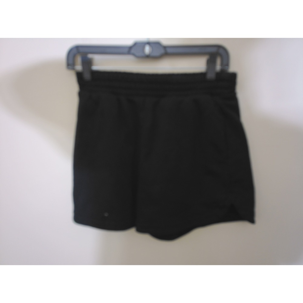 GAP Sweat Shorts Women Small Black Fleece Elastic Waist Pockets Athleisure